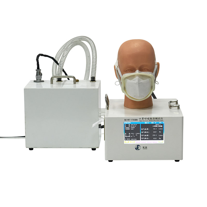 Máquina de prueba de respiración con mascarilla con 5 direcciones de prueba de inhalación SC-RT-1703EN